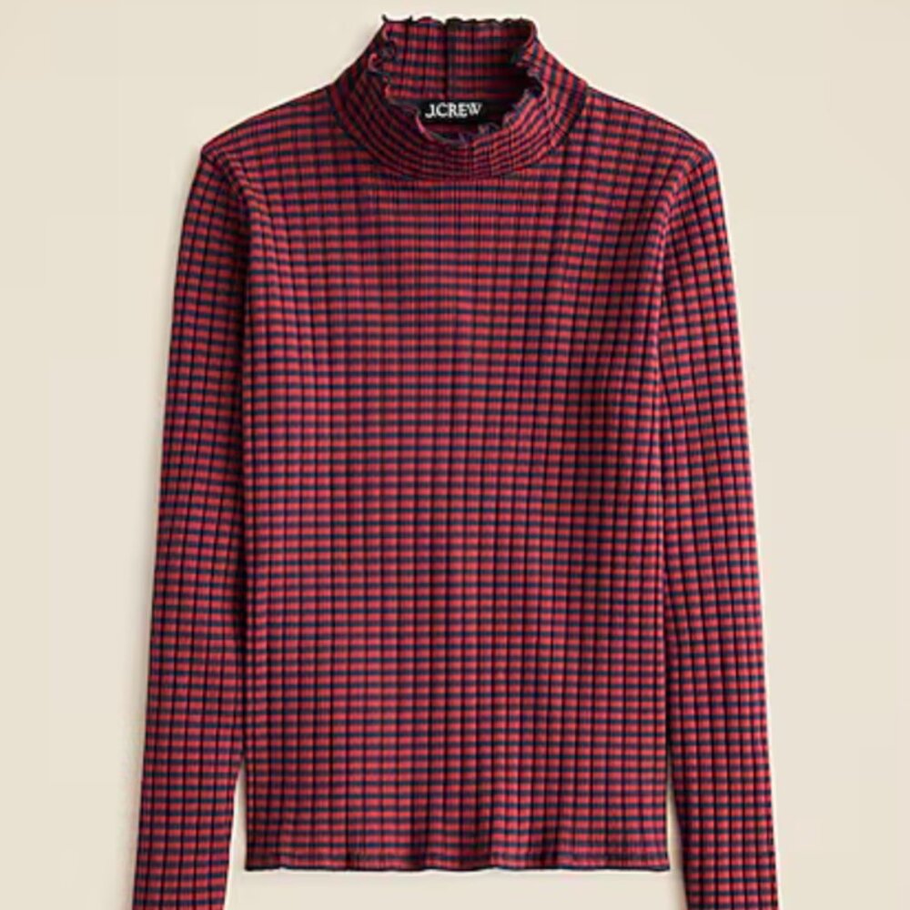 J.Crew ribbed striped turtle neck